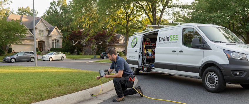 DrainSEE van in a Southern California neighborhood